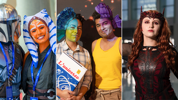 Fans from the previous D23 Cosplay Meet-Ups from the worlds of Star Wars, Pixar and Marvel.